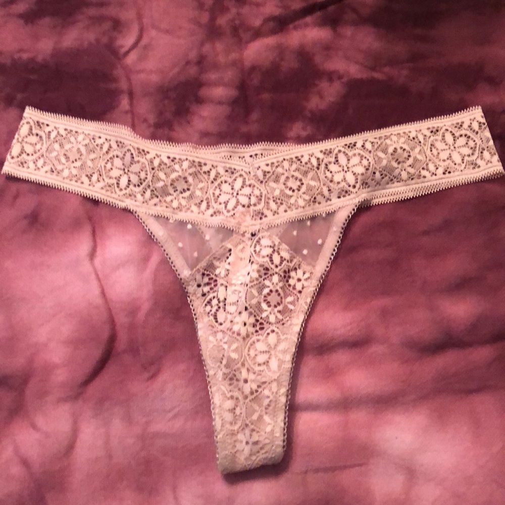 Victoria secret lace thong size medium